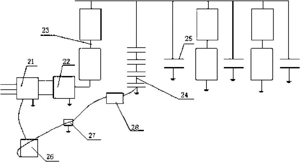 Resonance voltage resistant test system and voltage resistant test method of sample with large capacitance