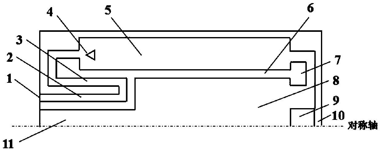 A micro burner with gas preheating and enhanced flame stability