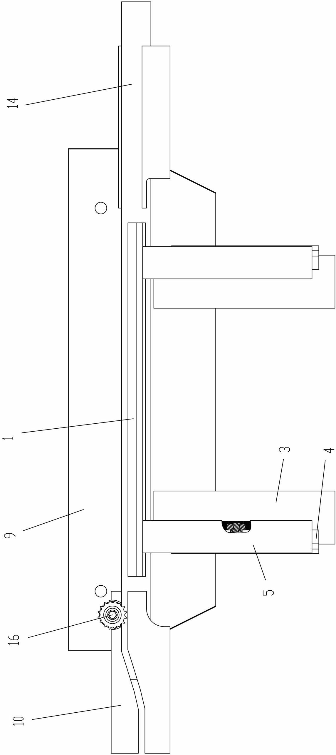 Bottle pushing device for freeze dryer