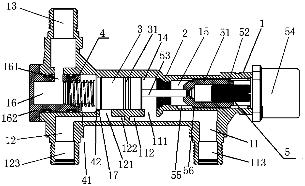 Constant-temperature water valve