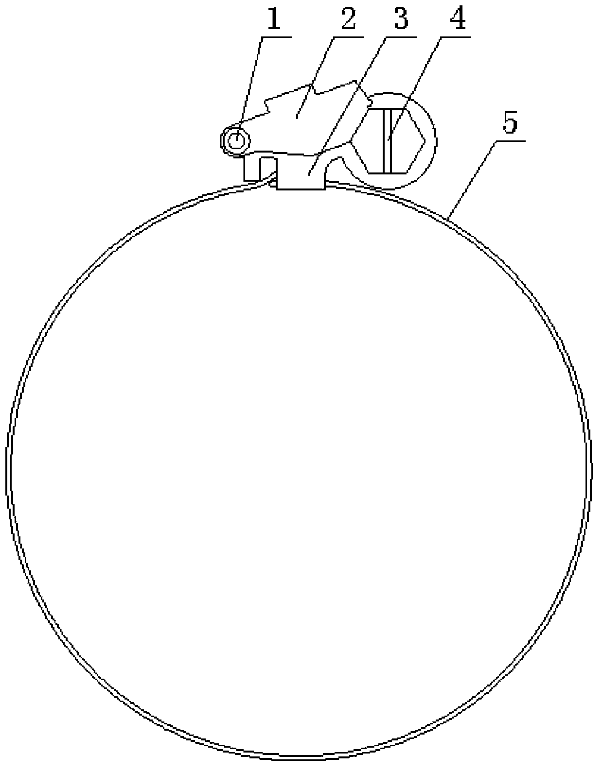 Pipeline anti-damage hose clamp with high fastening forces