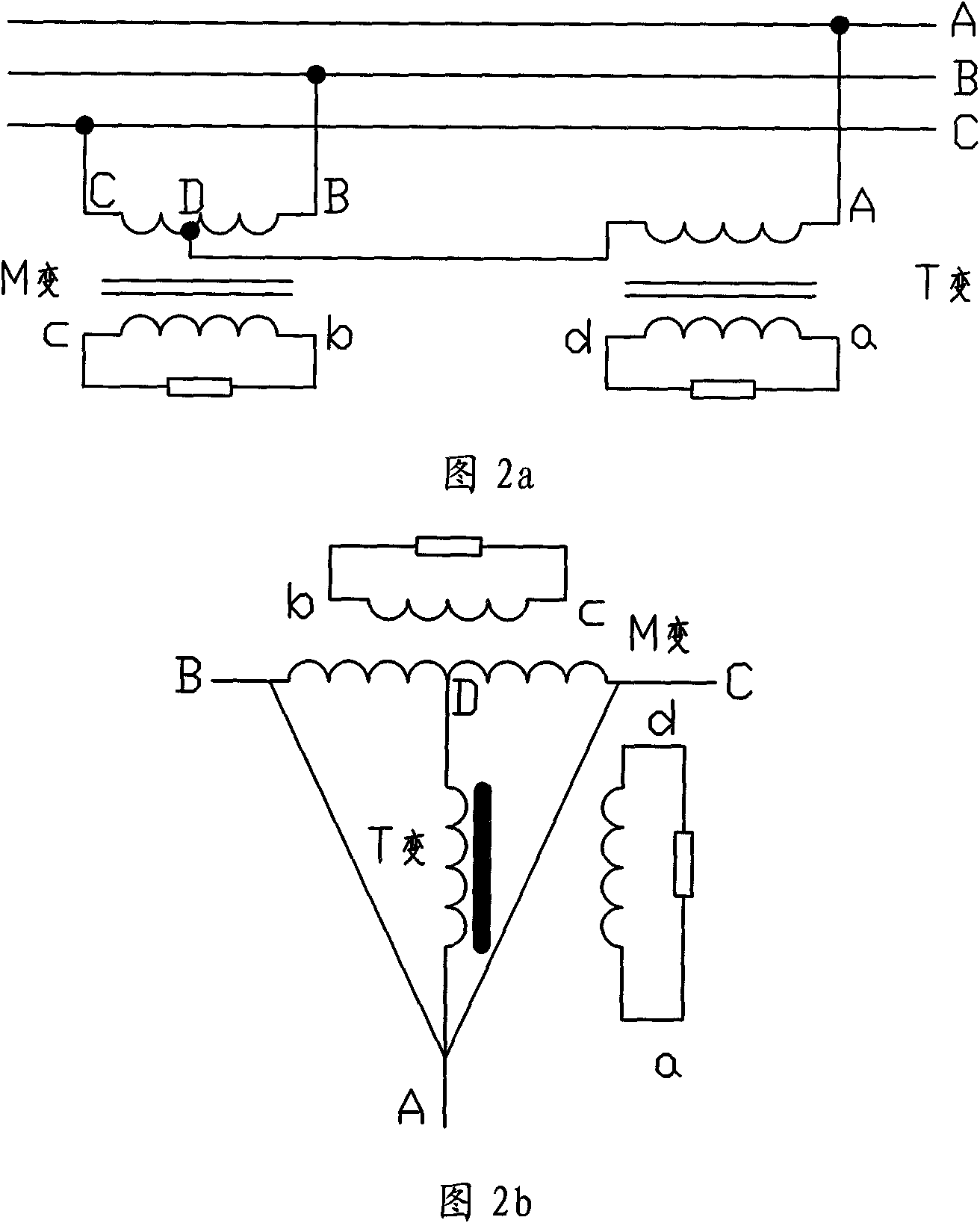 Transformer changing from three phases to single phase