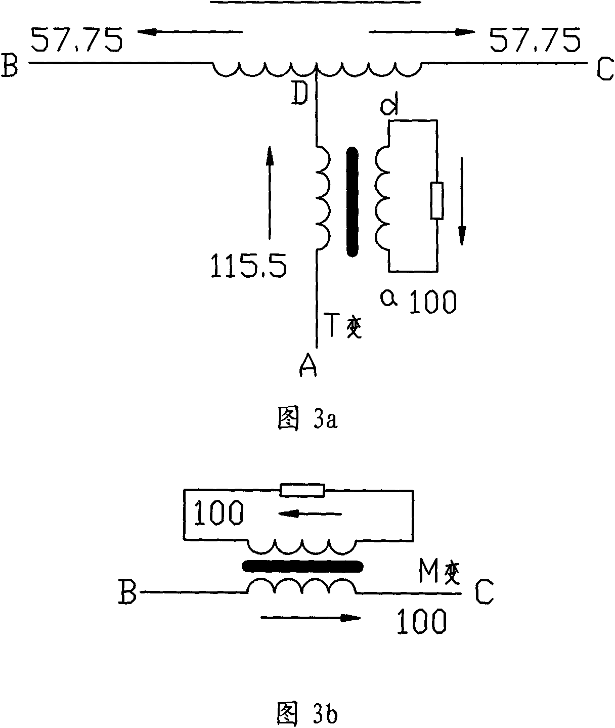 Transformer changing from three phases to single phase