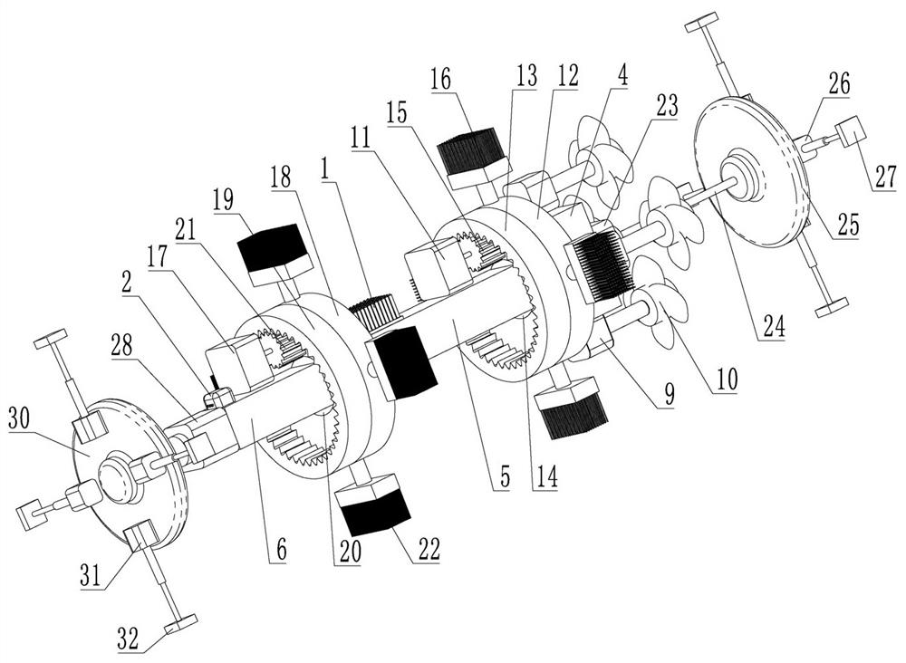 A water flow-driven continuous operation coal conveying pipeline cleaning and dredging robot