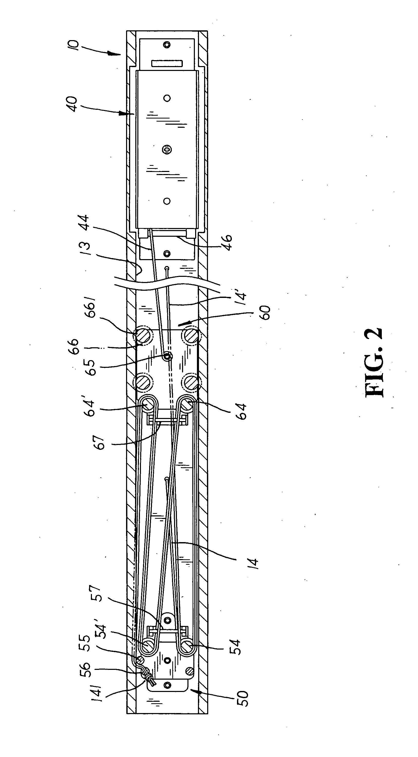 Cordless window blind structure