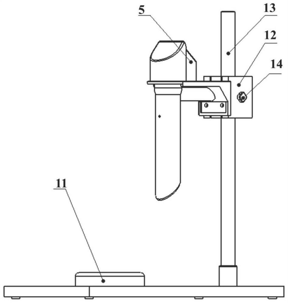 Composite material finished product hole quality detection device