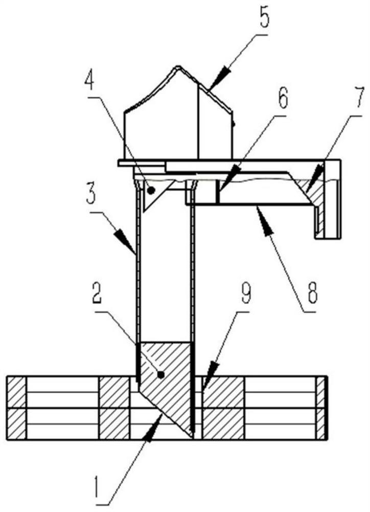 Composite material finished product hole quality detection device