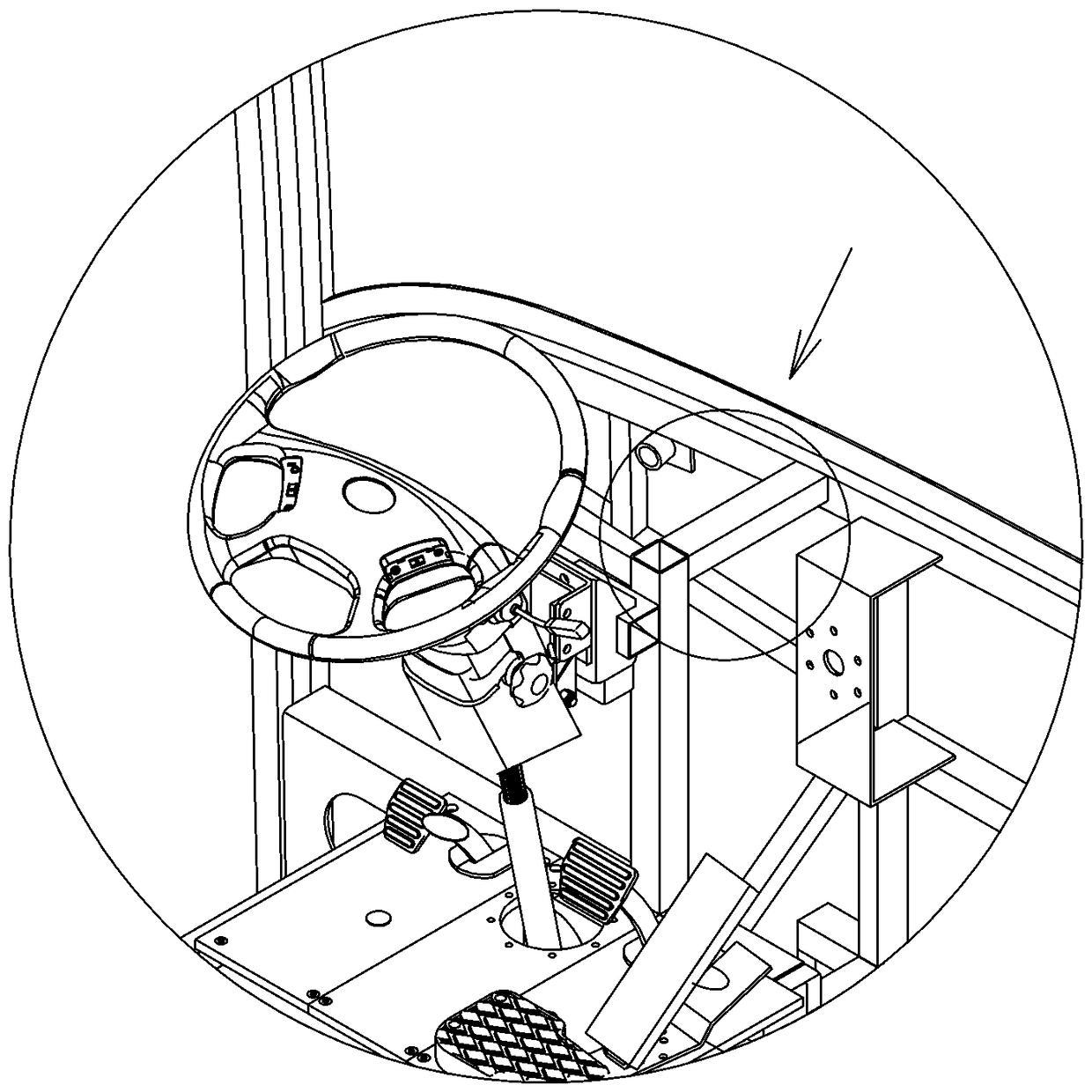 Cutting energy-absorbing mechanism for passenger car