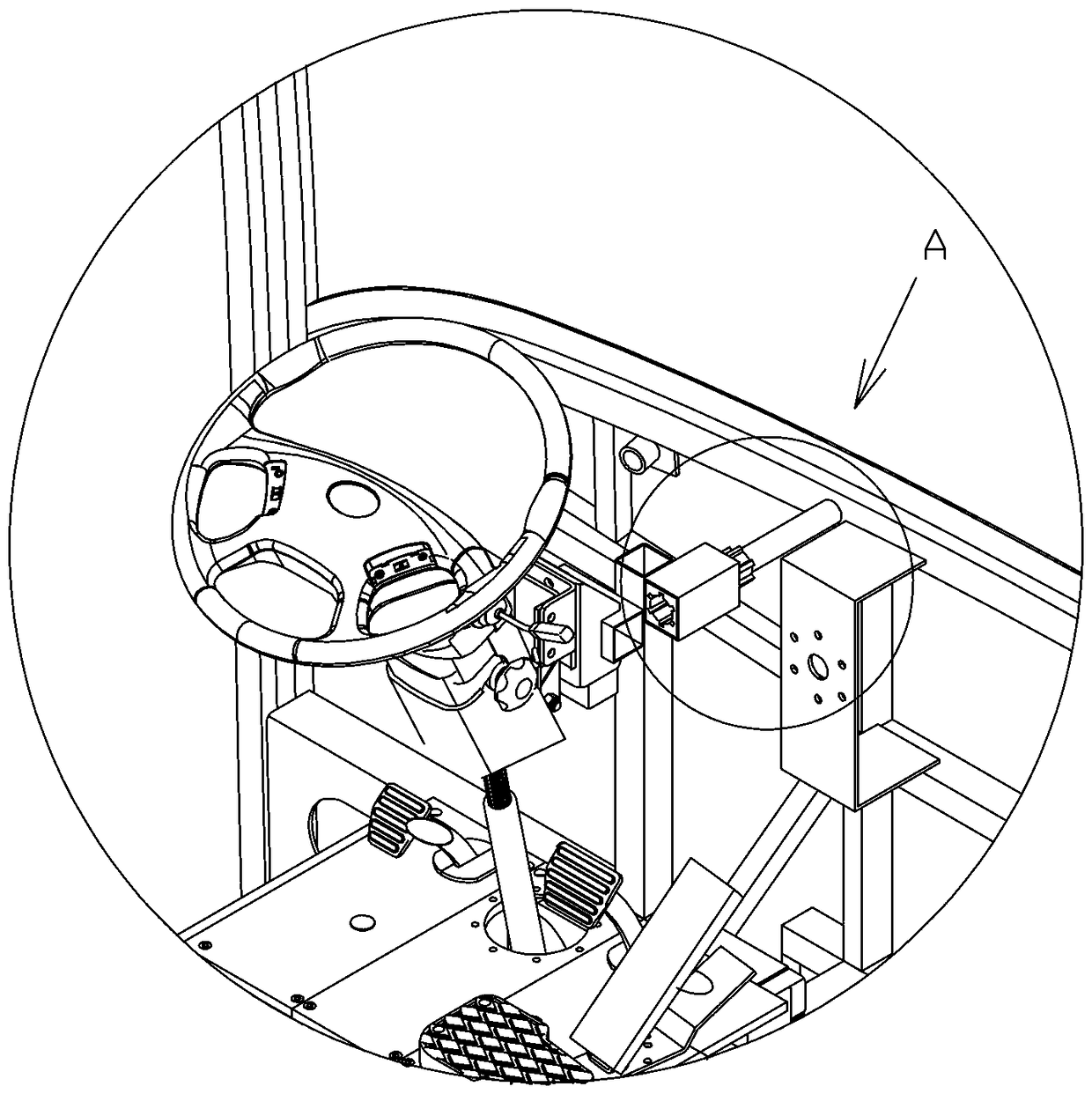 Cutting energy-absorbing mechanism for passenger car