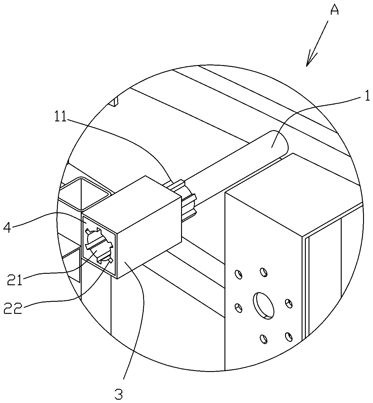 Cutting energy-absorbing mechanism for passenger car