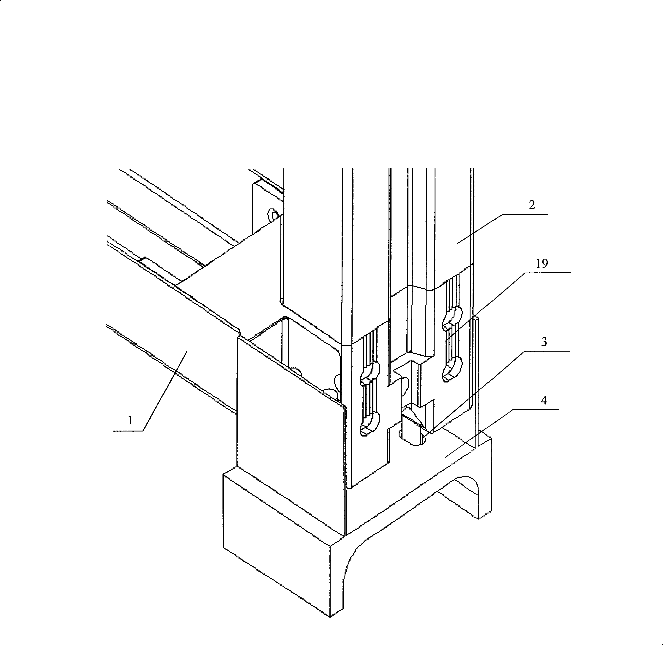 Architecture structure system assembled by composite building board and building method