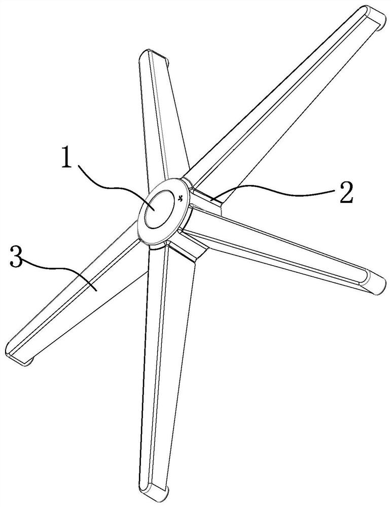 Combined detachable chair leg