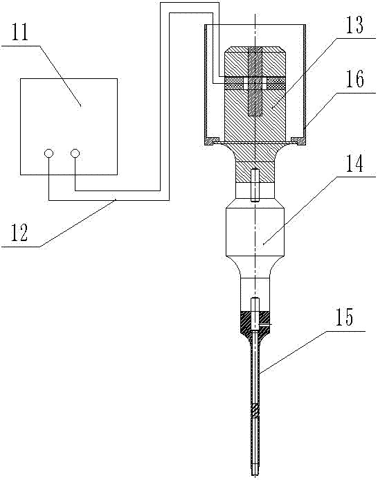 A high-frequency longitudinal-torsion compound vibration sponge drilling device and its application