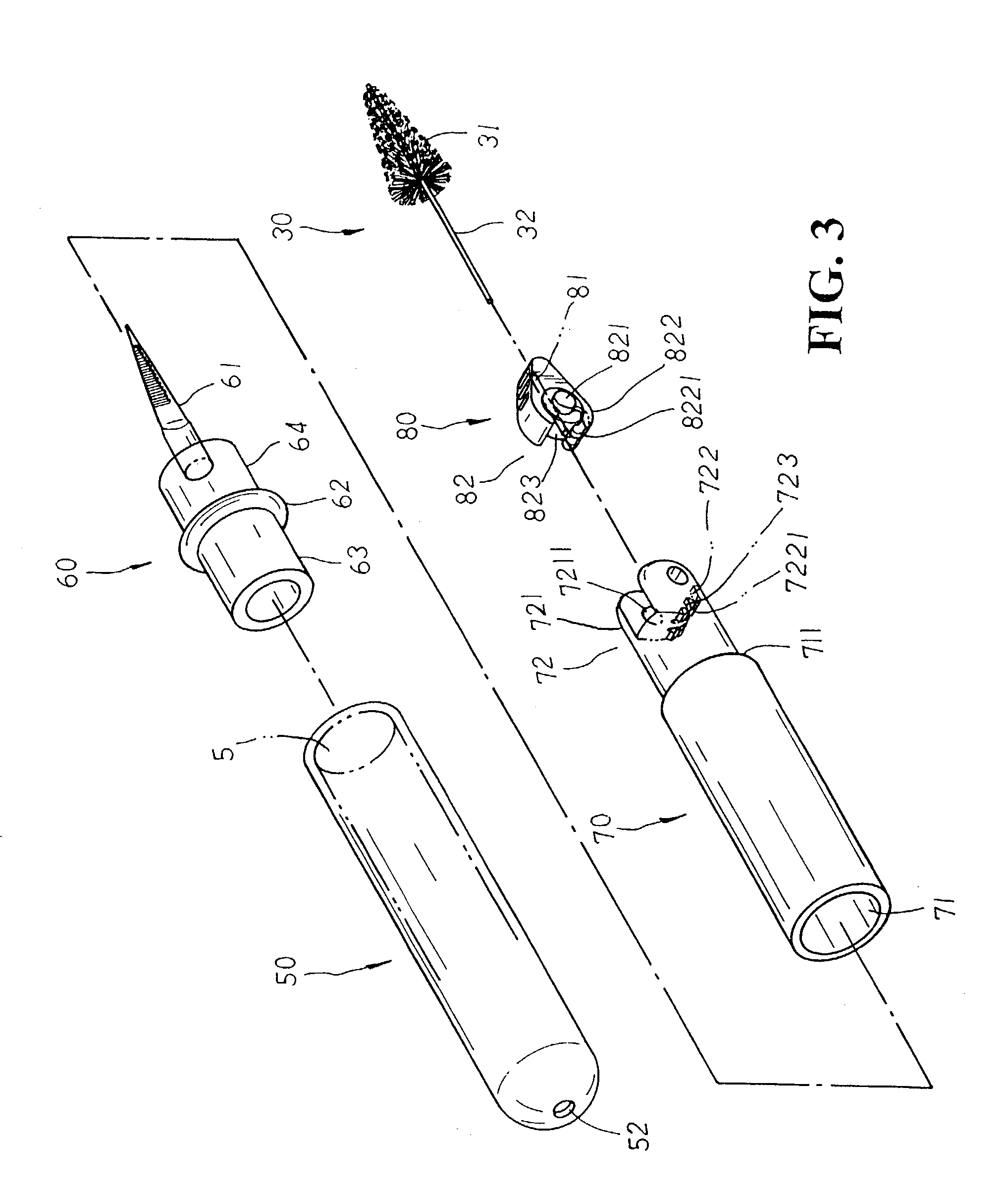 Teeth cleaning brush structure