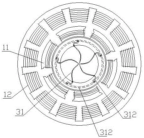 Horizontal type middle-hollow forwardly-mounted movable-blade axial-flow type hydro-generator and work doing method thereof