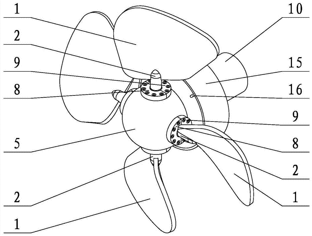 Variable-pitch propeller for ship