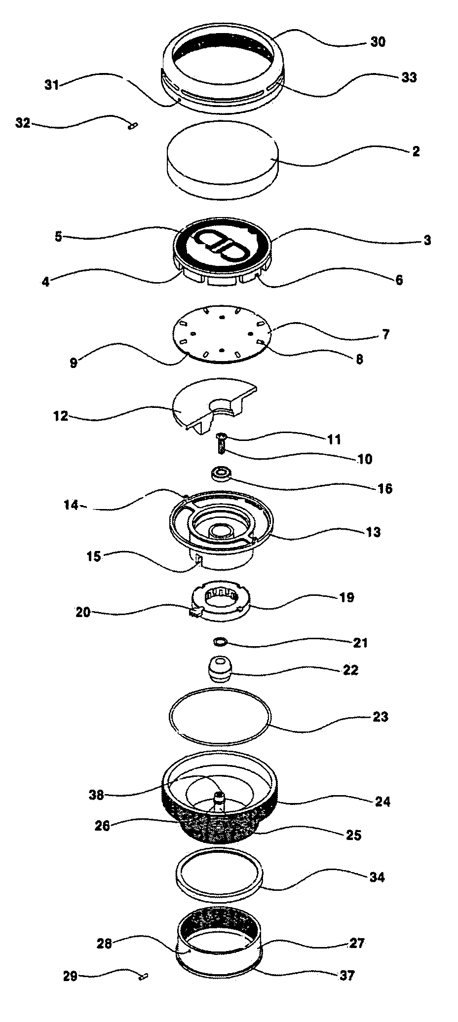 Flickering device for automobile wheel