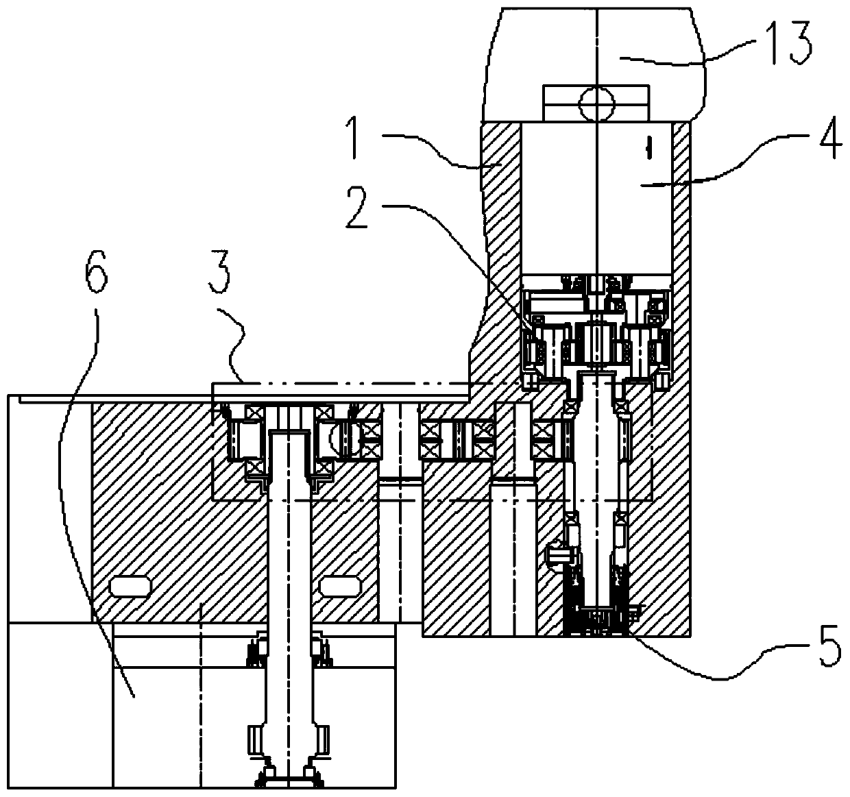 Traction system of thin seam shearer