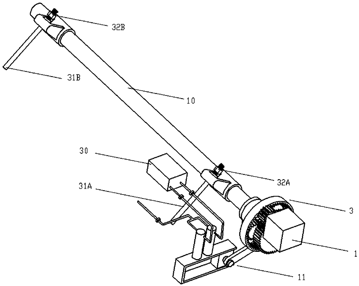 Electrical park brake used for motor vehicle and parking braking control method of electrical park brake