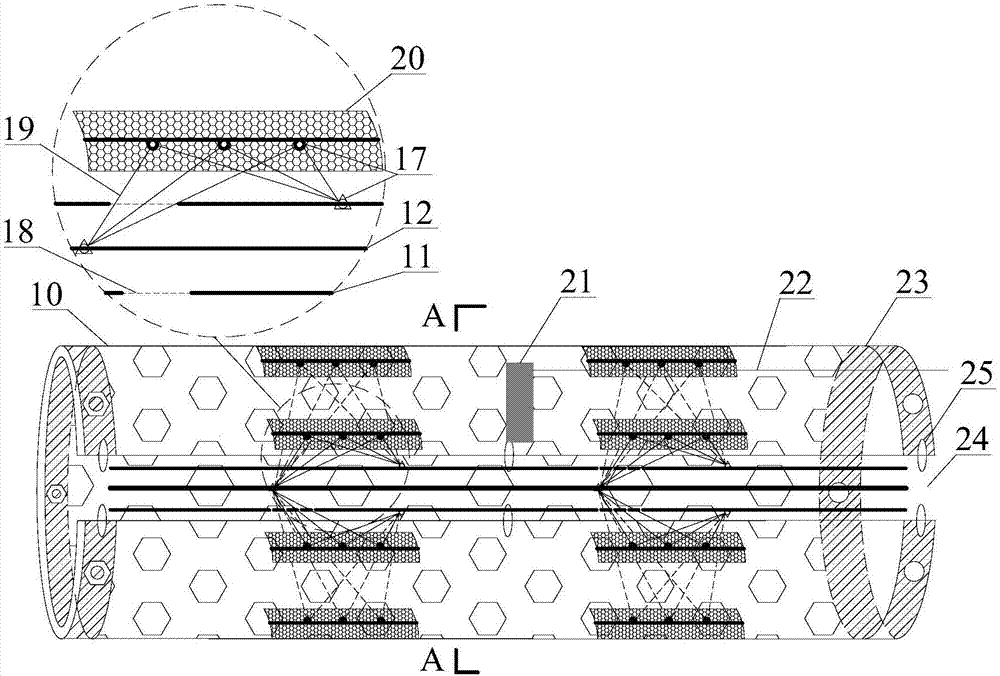 Fixed-point monitoring and maintenance device and method for gas extraction drilling hole stability