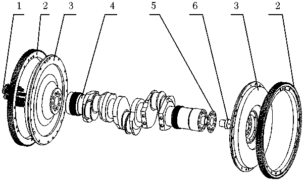 Double-end power taking diesel generating set