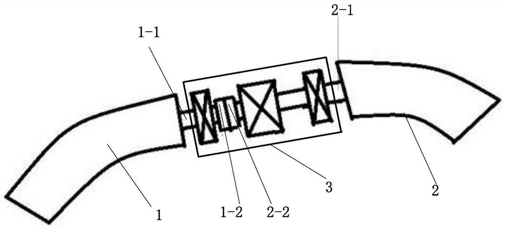 A beam line deflection magnet assembly, installation method, and rotating frame of the assembly