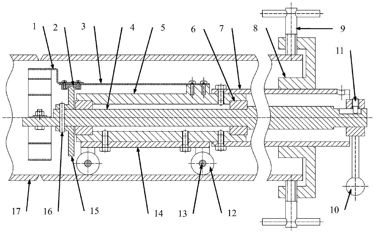 Wind-up attaching type gasket device for pipeline welding