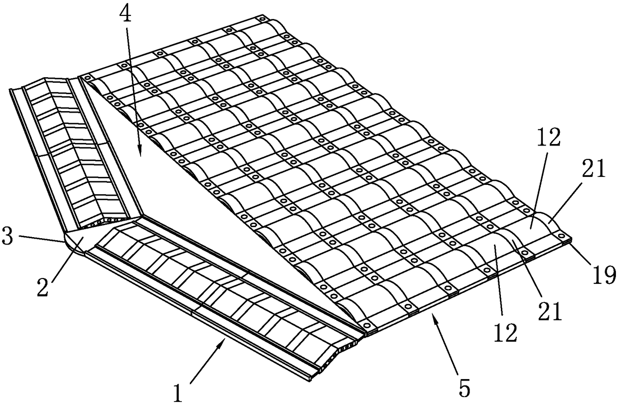 Construction method of stone pitching structure of tidal face of tidal-flat area