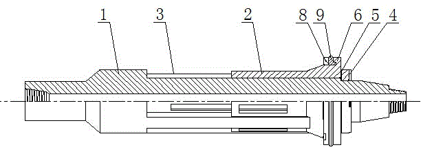 Axial sliding type marine riser cleaning device