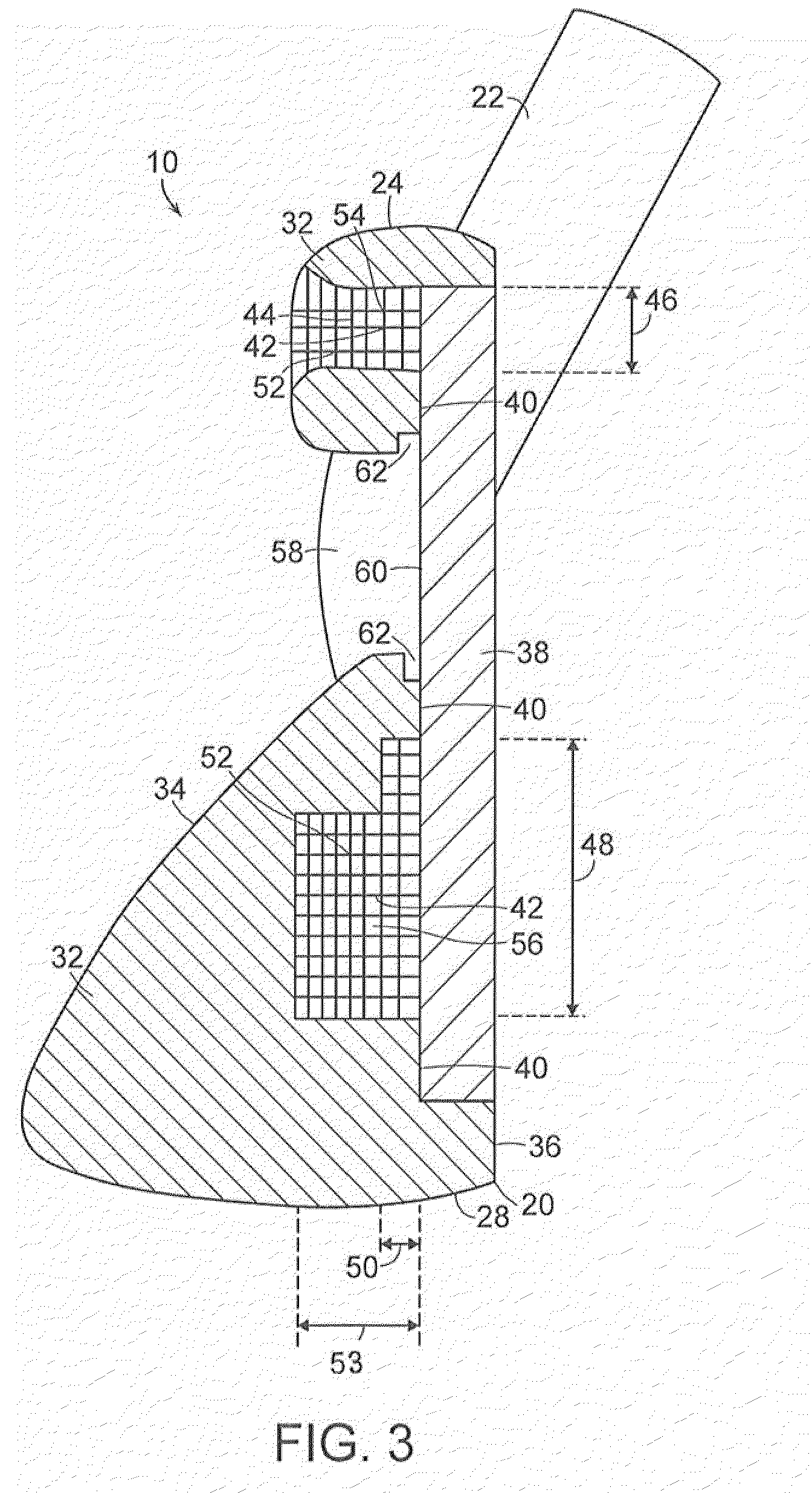 Iron golf club with improved mass properties and vibration damping