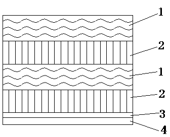 Composite sound insulation high-resilience automobile main carpet anti-vibration pad and manufacturing method thereof