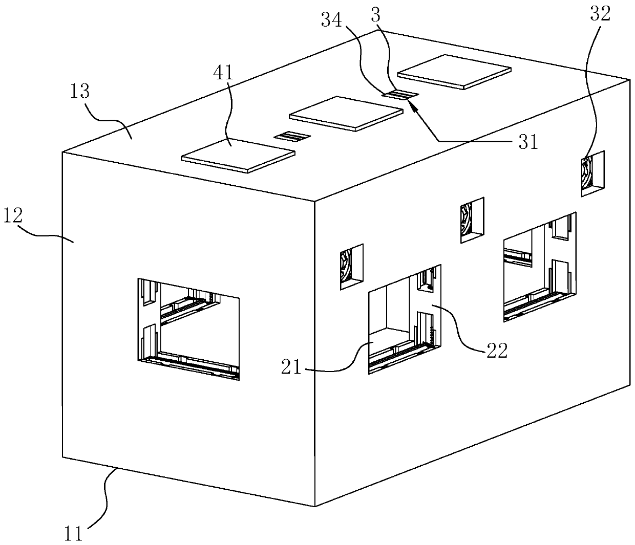 Energy-saving ventilation structure for building design