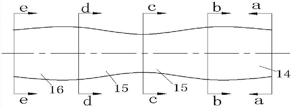 Tube drawing forming method and forming mould