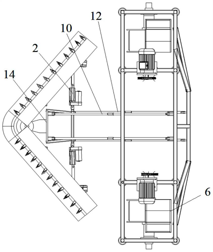 Vehicle-mounted snow sweeping device