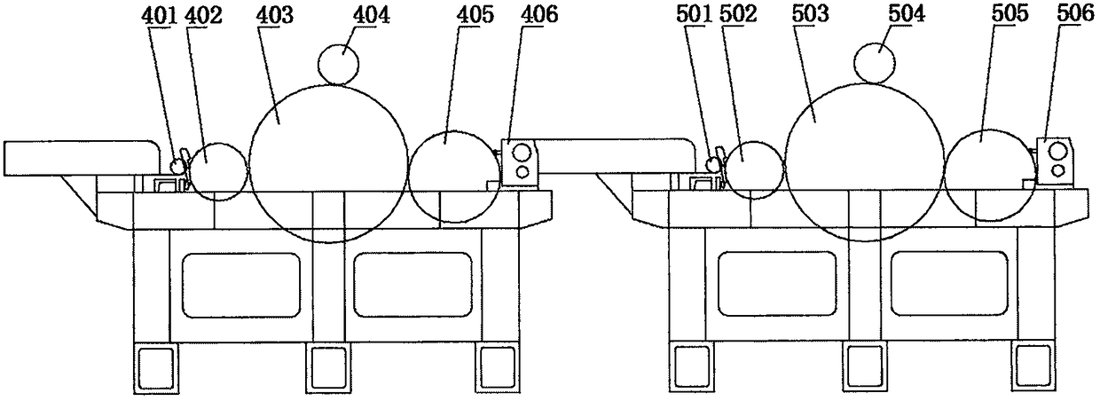 Combined cashmere carding machine