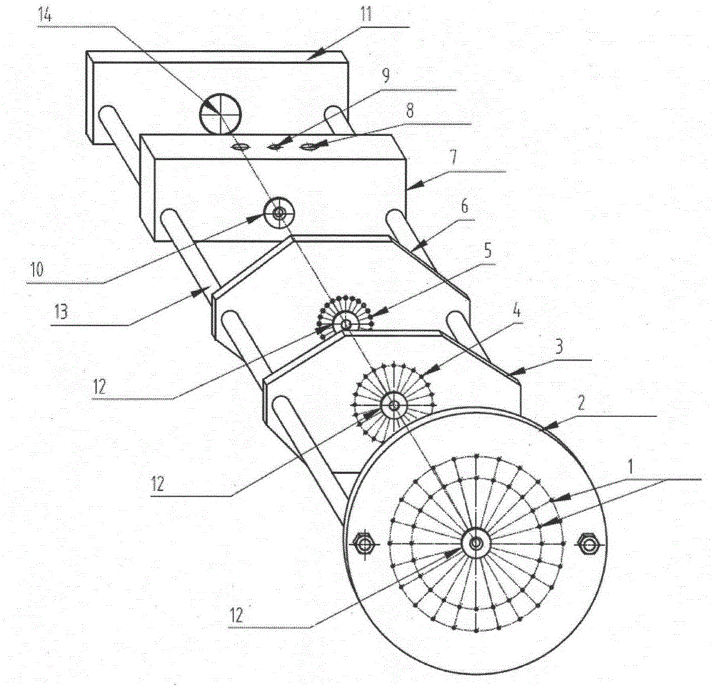 A reinforced plastic rod and its production device and method