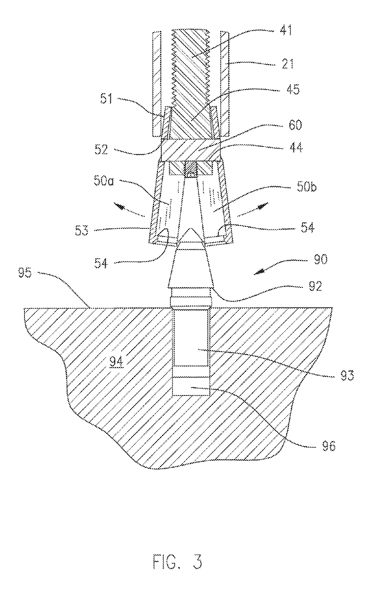 Device for extracting cutting bit from holder