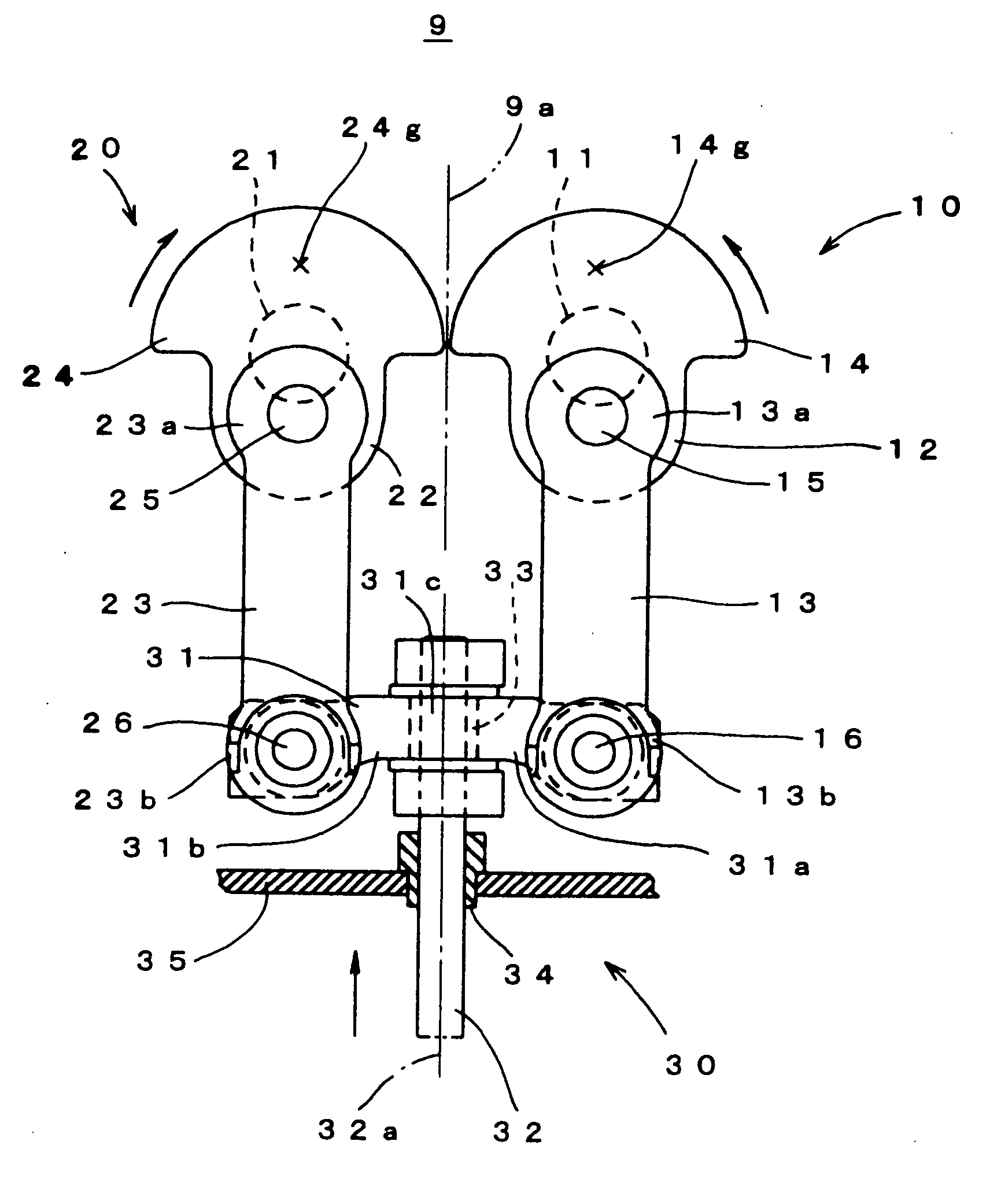 Vibration damping device for recicprocal driving and cutting head