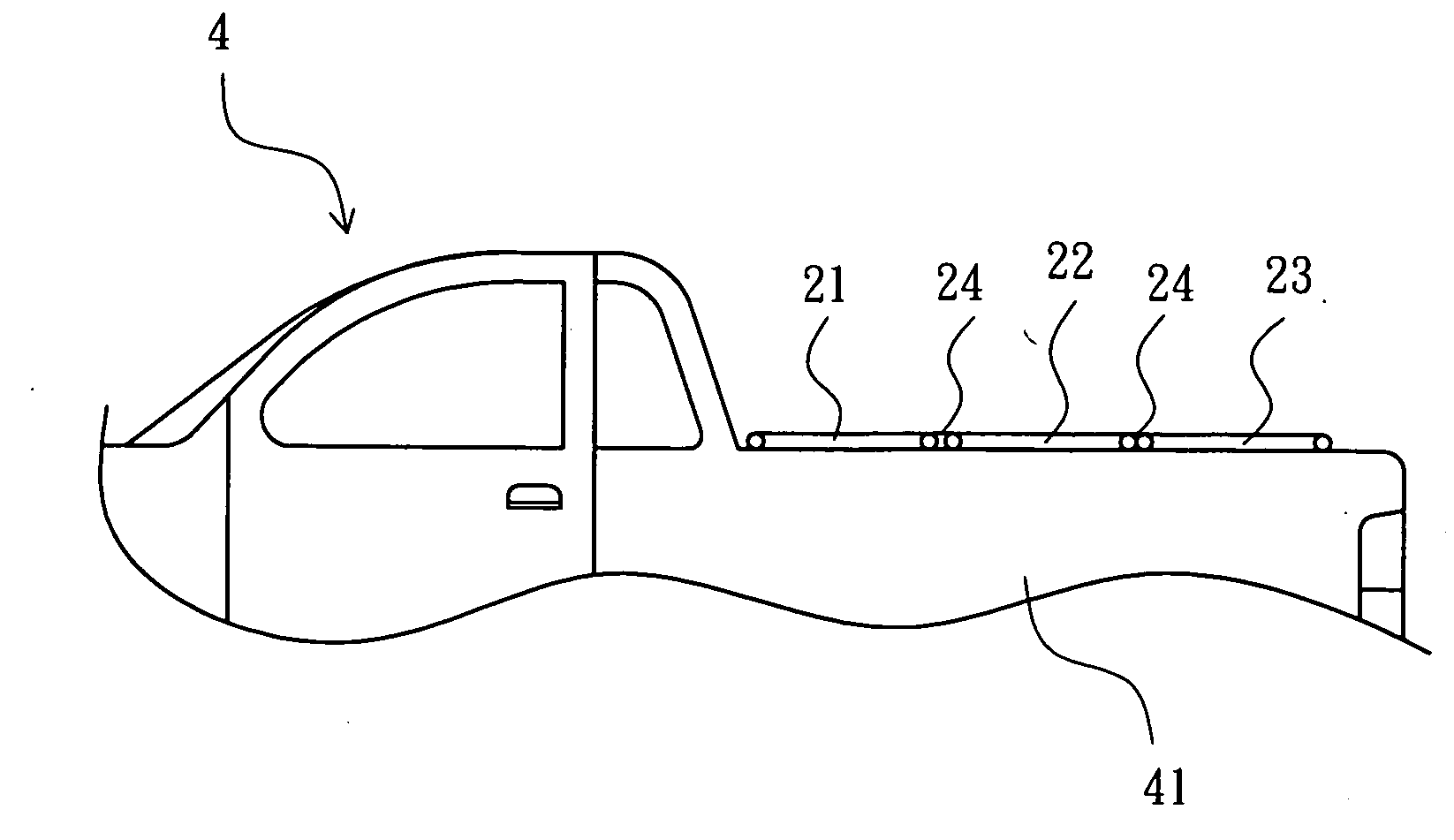 Clamp structure for tonneau cover