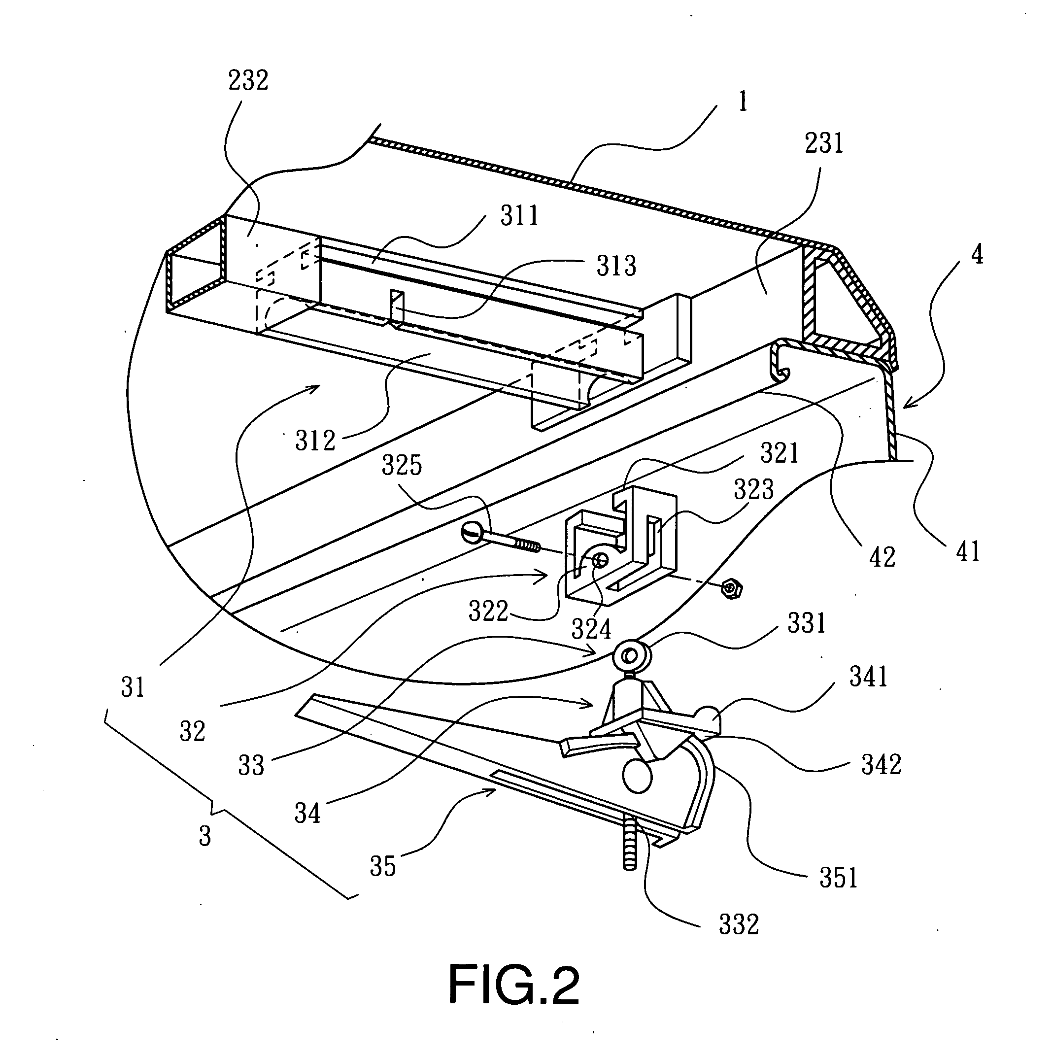 Clamp structure for tonneau cover