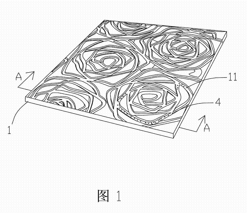 A kind of decorative board and its production process