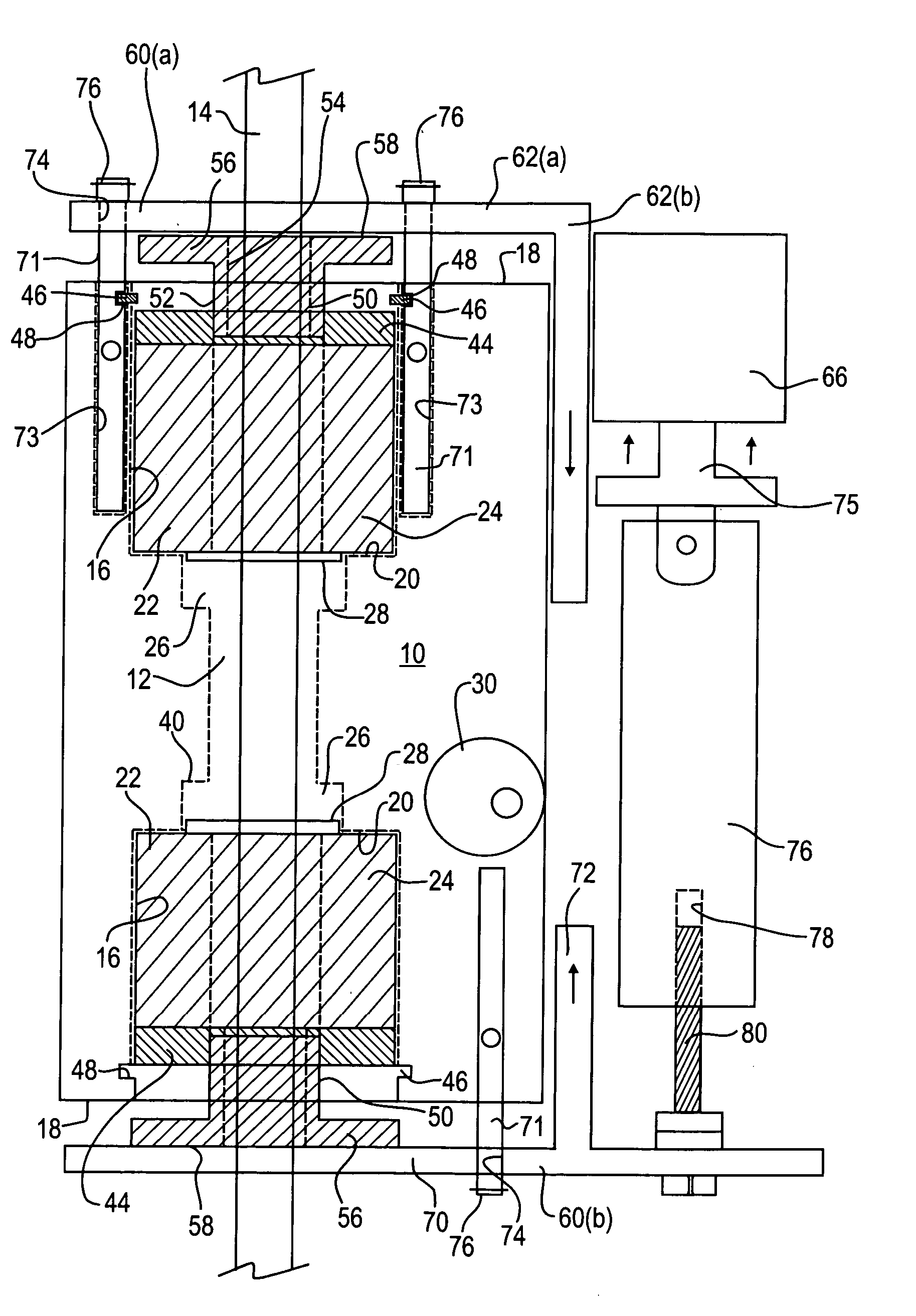 Electro-magnetic clamp for gripping a shaft