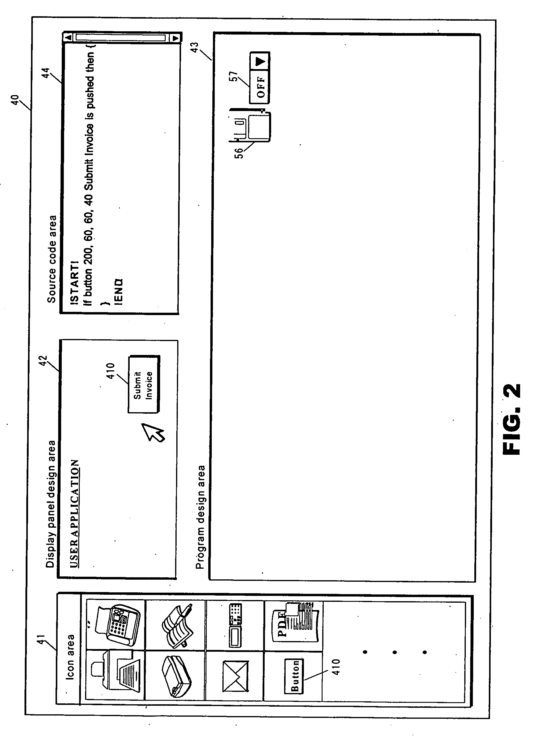 Device for assisting development of user application for image forming device