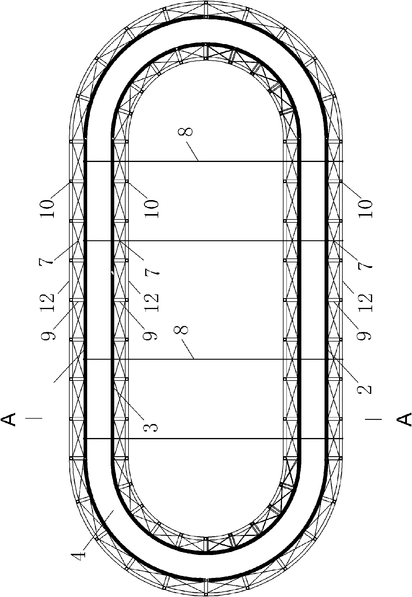 Windproof construction device for high bridge pier