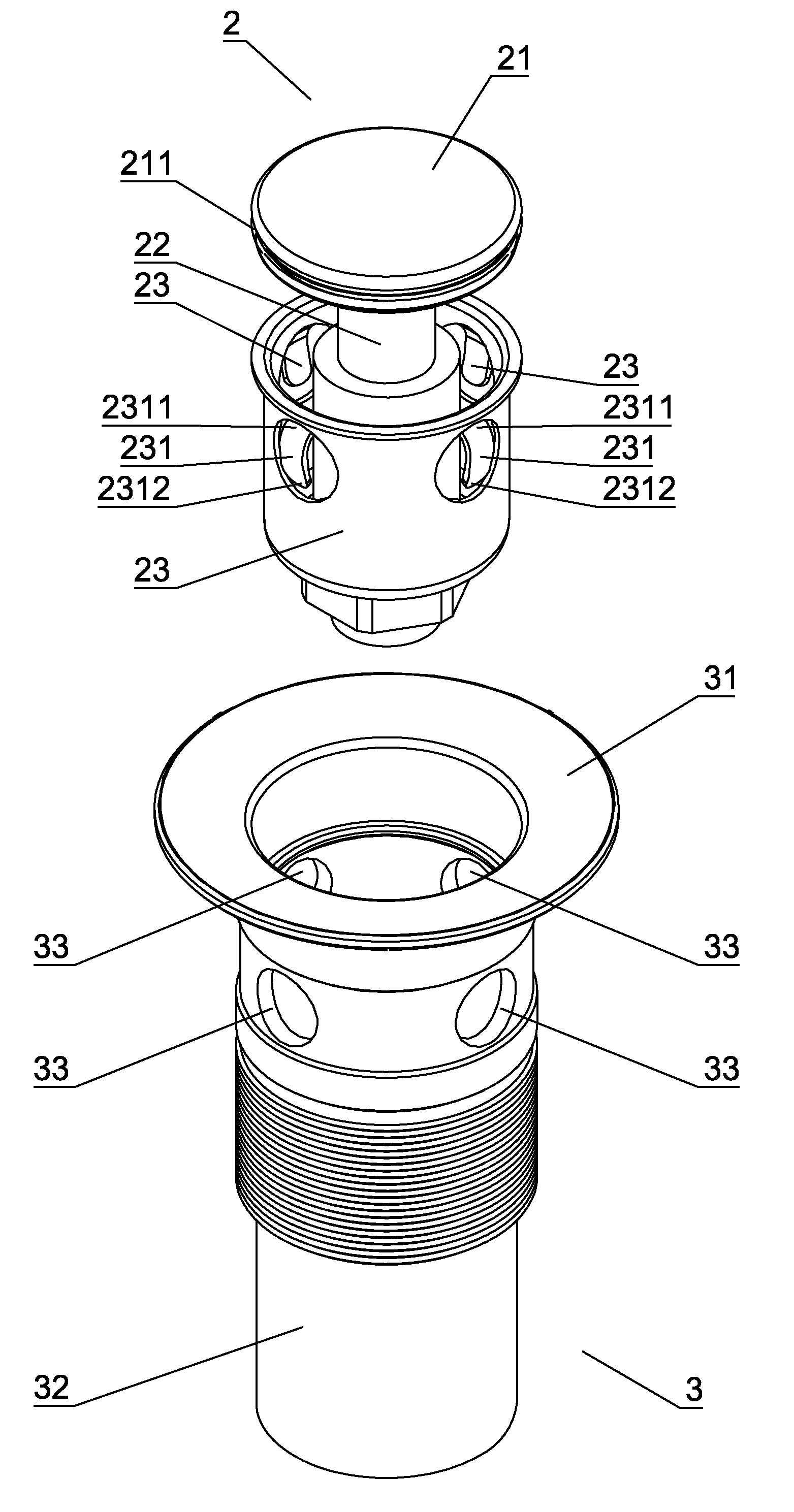 Sink drain