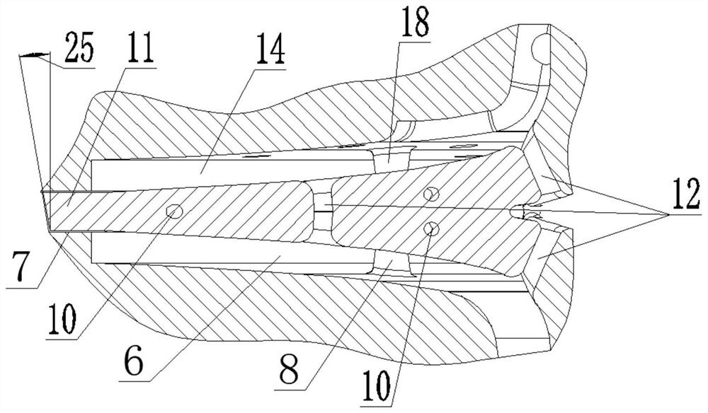 Large-outer-diameter narrow-runner impeller mold and impeller manufacturing method