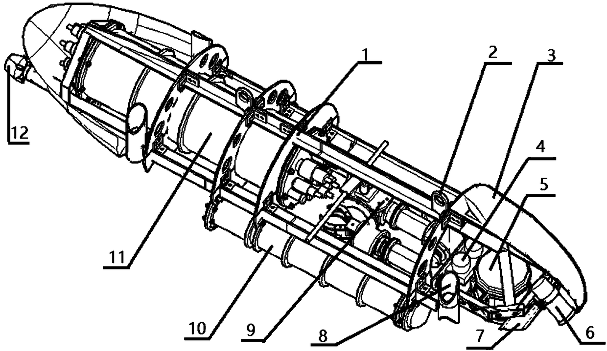 A three-body streamlined autonomous operating underwater robot platform