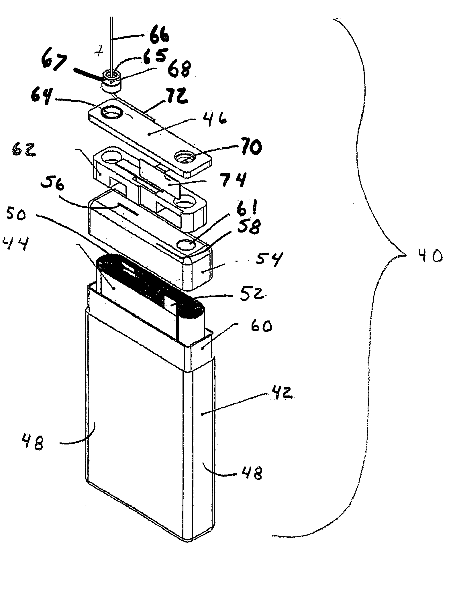 Headspace insulator for electrochemical cells