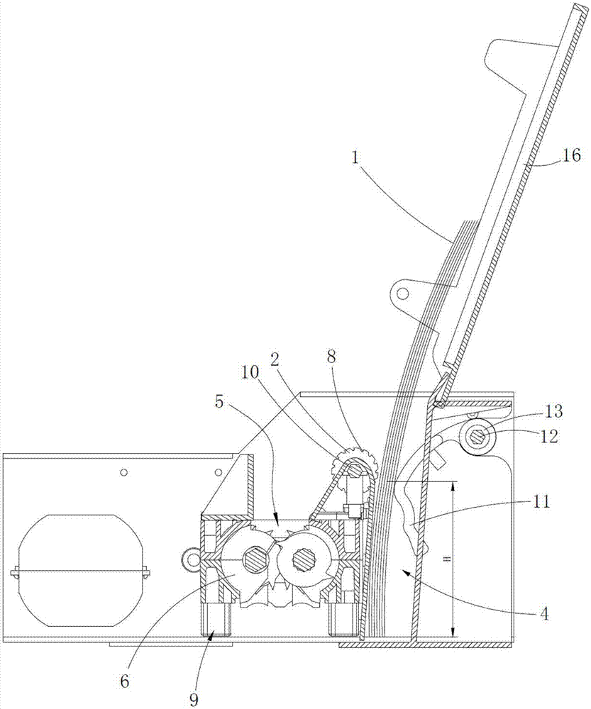 Automatic paper shredder paper feeding method and paper shredder with improved automatic paper feeding device