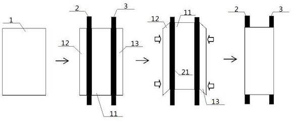 Manufacturing method of electrode of carbon nanotube film electric heating device